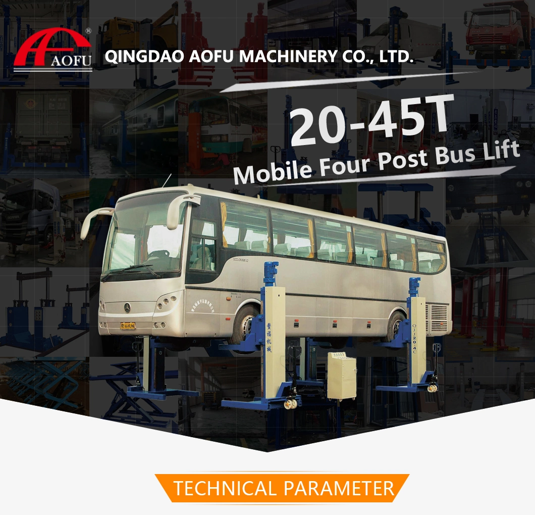Four Post 20t/30t/45t Heavy Duty Truck Lift with CE