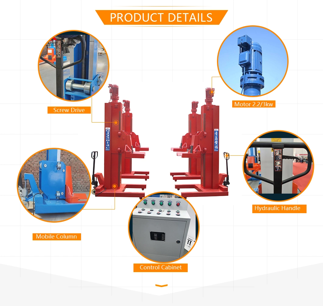 Auto Repair Special Bus/Trucks Ramp Mobile Lifting Machine Workers Heavy Car Lift Dump Truck Lift Hydraulic Jacks for Sale