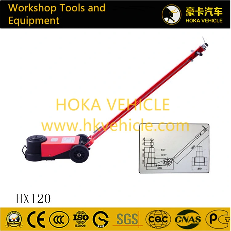 Europe High Quality 120t Pneumatic Hydraulic Jack Hx120 for Heavy Duty Truck and Bus Workshop